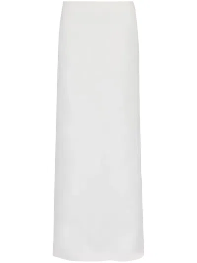Ferragamo Long Skirt In White