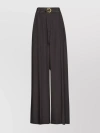 FERRAGAMO HIGH-WAISTED PLEATED PALAZZO TROUSERS