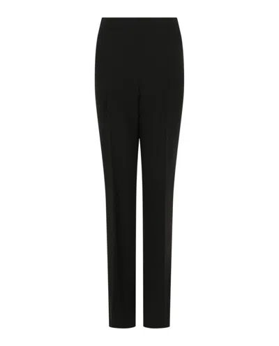 Ferragamo High-waisted Trousers In Black