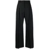 Ferragamo High-waisted Wide-leg Trousers Black