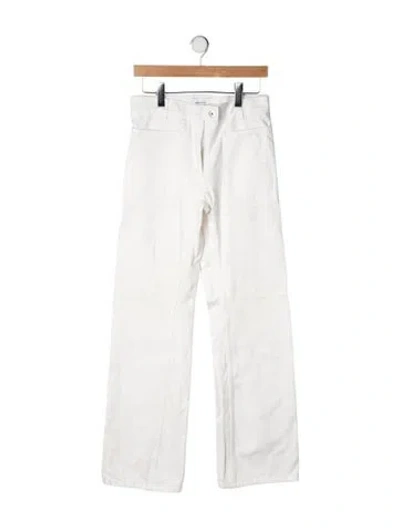 Pre-owned Ferragamo High-rise Straight Leg Jeans In Neutrals