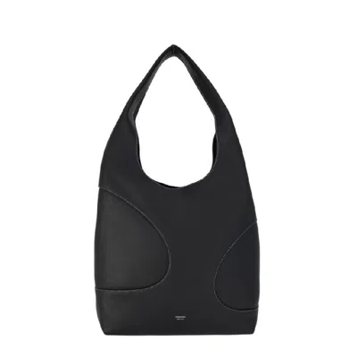Ferragamo Hobo Bag With Cut-out Detailing In Black