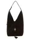 Ferragamo Medium V-shaped Hobo Bag In Black