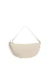 Ferragamo Sand Leather Shoulder Bag In Beige/khaki