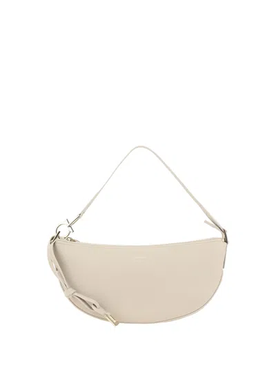 Ferragamo Hobo Shoulder Bag In Beige/khaki