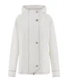 Ferragamo Hooded Cotton Blouson In White