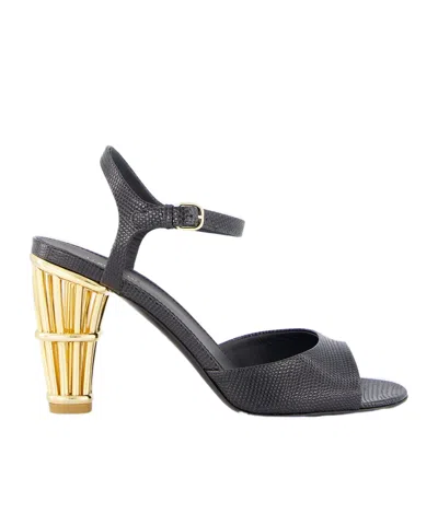 FERRAGAMO SALVATORE FERRAGAM CAGE HEELED SANDALS