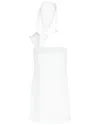 Ferragamo Hooded Mini Dress In White
