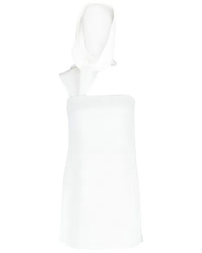 Ferragamo Hooded Mini Dress In Multi