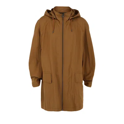 Pre-owned Ferragamo Hooded Parka Jacket 'brown' | Men's Size 56