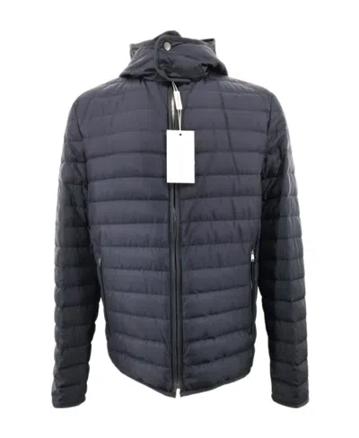 Ferragamo Hooded Quilted Down Jacket In Black