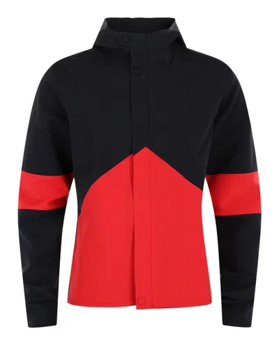 Ferragamo Hooded Rain Jacket In Multi