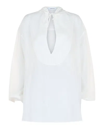 Ferragamo Hooded V-neck Tunic