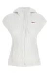 Ferragamo Hooded Vest Sleeveless Elastic Waistband
