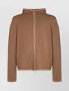 Ferragamo Hooded Zip-up Cardigan Long Sleeves