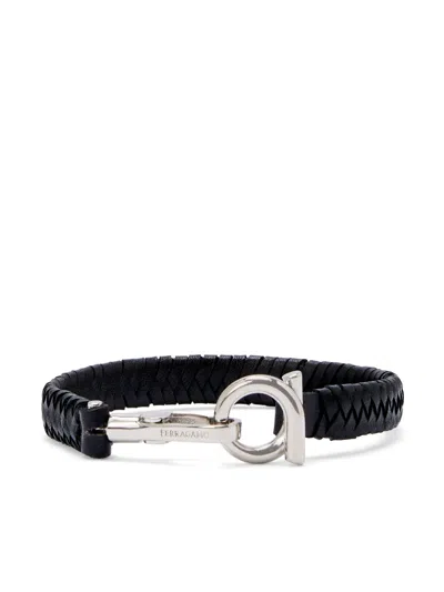 Ferragamo Hook Bracelet In Silver