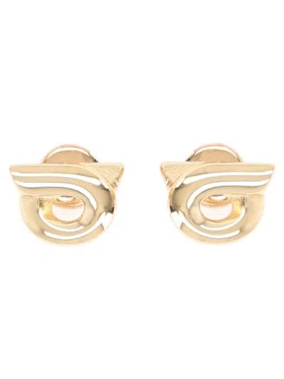 Ferragamo Hooks Earrings In Gold