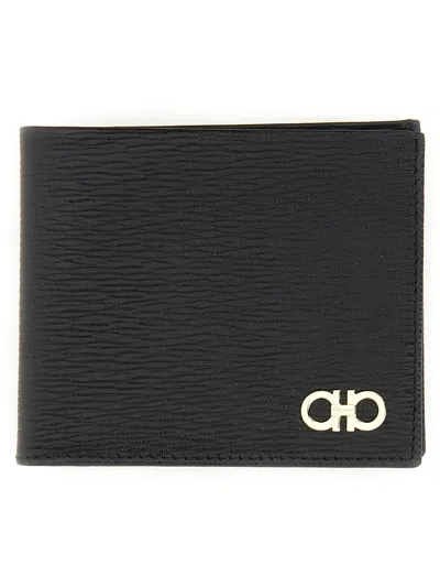 Ferragamo "hooks" Wallet In Black