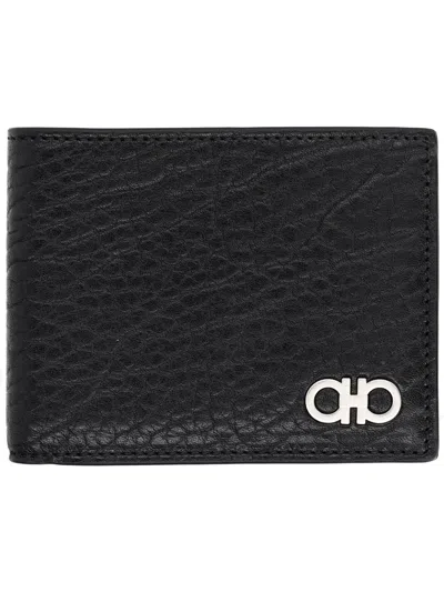 Ferragamo "hooks" Wallet In Black