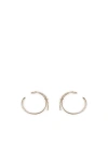 Ferragamo Hoop Earrings With Knot In Gold