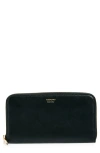 Ferragamo Hot Stamp Leather Continental Wallet In Nero