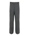Ferragamo Houndstooth Wool Trousers In Gray