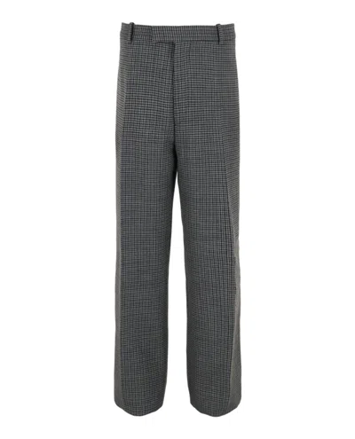 FERRAGAMO HOUNDSTOOTH WOOL TROUSERS