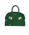 Ferragamo Hug Mini Bag In Green