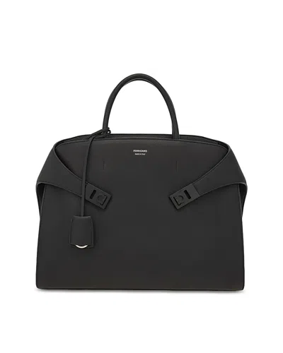 Ferragamo Hug Bag In Black