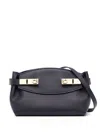 Ferragamo Hug Small Shoulder Bag In Blue