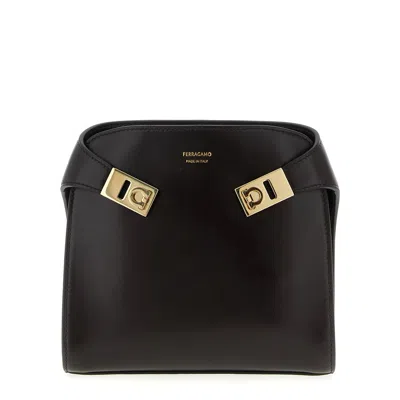 Ferragamo Hug Bb S Belt Bag In Brown