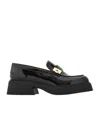 Ferragamo Hug Buckle Chunky Loafer In Black