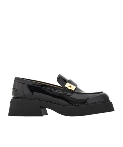 Ferragamo Hug Buckle Chunky Loafer In Black
