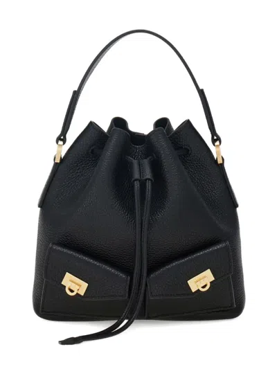 Ferragamo Hug Buckles Multipocket Bucket Bag