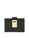 Ferragamo "fold-over Embrace" Card Holder In Black