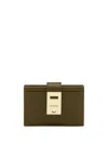 Ferragamo Hug Cardholder In Green