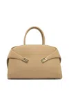 Ferragamo Hug Clasp-detail Leather Tote Bag In Neutral