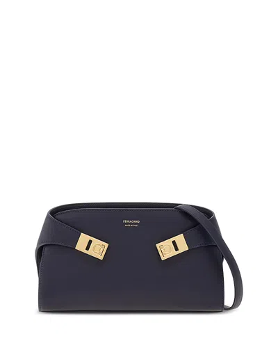 Ferragamo Hug Classic Handbag In Blue