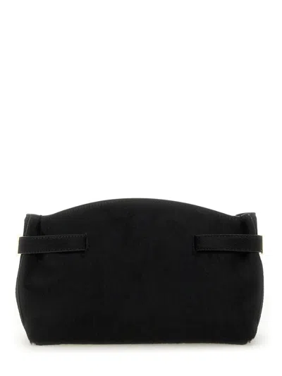 Ferragamo Hug Clutch In Black