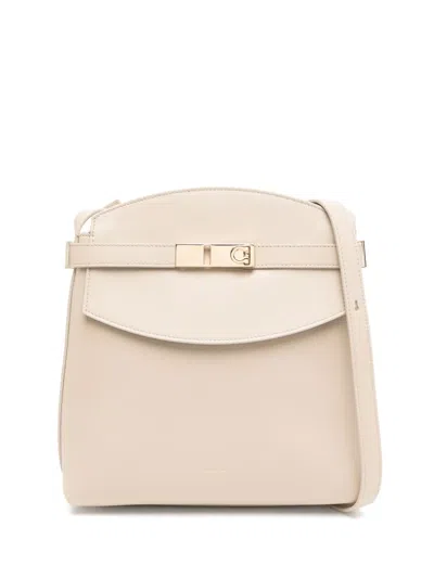 Ferragamo Hug Crossbody Bag In Neutrals