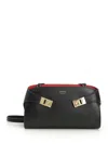 Ferragamo Small Structured Shoulder Bag With Adjustable Strap
