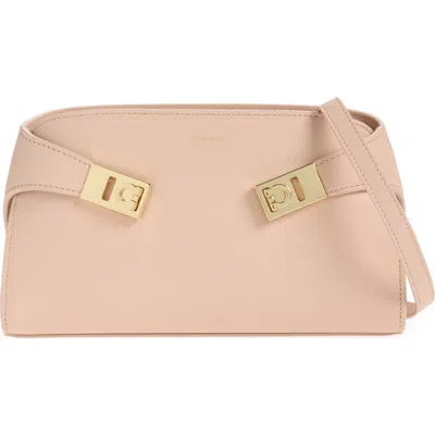 Ferragamo Hug Cross Body Bag In Pink
