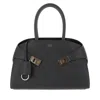 Ferragamo Hug Small Leather Top-handle Bag In Black