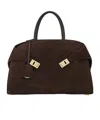 Ferragamo Hug L Soft Tote Bag In Burgundy