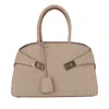 Ferragamo Hug Large Leather Tote Bag In Pink
