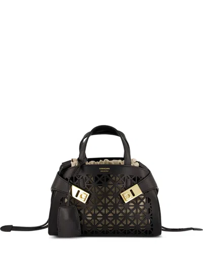 Ferragamo Handbag Woman Color Black In Purple