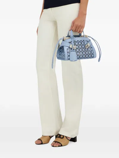 Ferragamo Hug Handbag (xs) In Blue