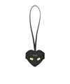 Ferragamo Charm Cuore Mirror Bag Charm In Black
