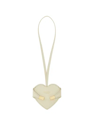 Ferragamo Hug Heart Mirror Charm In White
