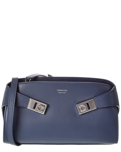 FERRAGAMO FERRAGAMO HUG LEATHER CROSSBODY